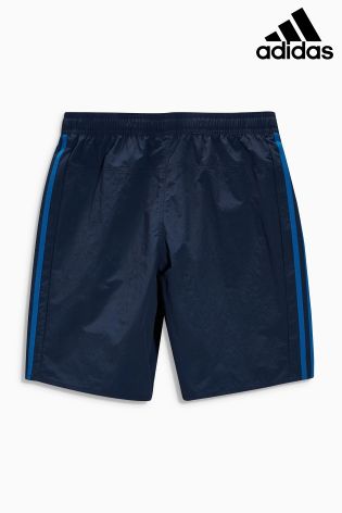 Navy adidas 3 Stripe Swim Short